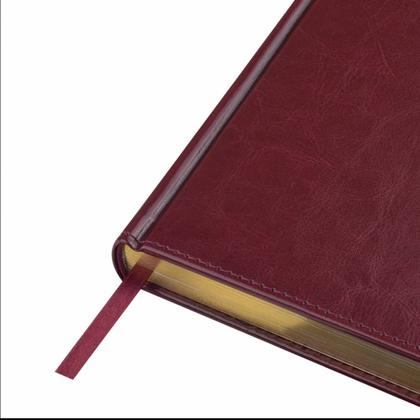 Ежедневник датир. А5 146*206 мм, 336 стр., лин. "Sidney Nebraska" тверд. обл. кожзам., коричневый, срез золотистый 2026