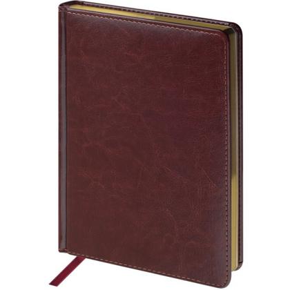 Ежедневник датир. А5 146*206 мм, 336 стр., лин. "Sidney Nebraska" тверд. обл. кожзам., коричневый, срез золотистый 2026