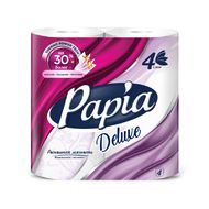 Бумага туалетная  Papia Deluxe 16,5м, 4 слоя, 4 рул, 100% целлюлоза