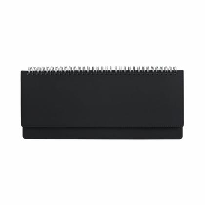 Еженедельник датир., наст. 305*130 мм, 128 стр., лин. "Velvet" тверд. обл. кожзам., на пружине, зеленый 2026