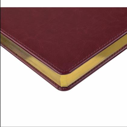 Ежедневник датир. А5 146*206 мм, 336 стр., лин. "Sidney Nebraska" тверд. обл. кожзам., синий, срез золотистый 2026