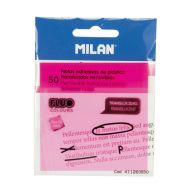 Бумага д/з на кл. осн. 76*76 мм "Milan" 50 л., пласт., розовый