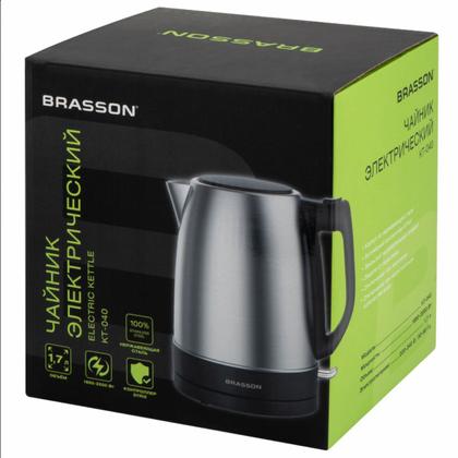 Электрочайник Brasson KT-040  нержавеющая сталь