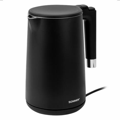 Электрочайник Sonnen KT-8719B нерж.сталь/пластик, черный
