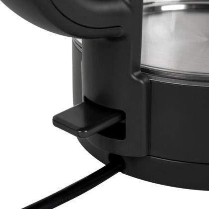 Электрочайник Brasson KT-727  пластик черный/стекло