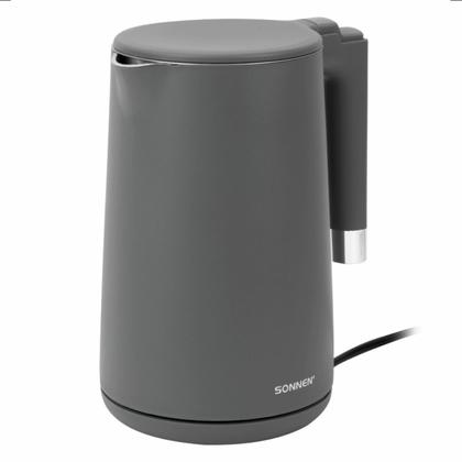 Электрочайник Sonnen KT-8719G нерж.сталь/пластик, серый