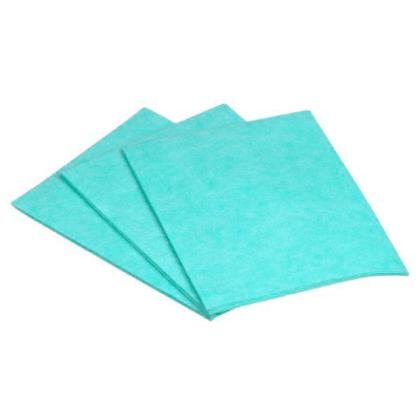 Салфетка из вискозы, 80г/м2, 30*30см, зеленый, без упаковки