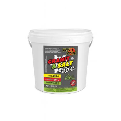 Противогололёдный материал ПГМ РАДМИКС Гранитосоль ведро 15кг