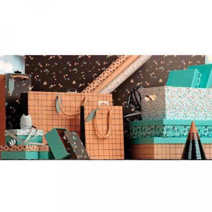 Бумага декоративная в рулоне "Row Craft. Minimalist" 2*0,7 м, ассорти