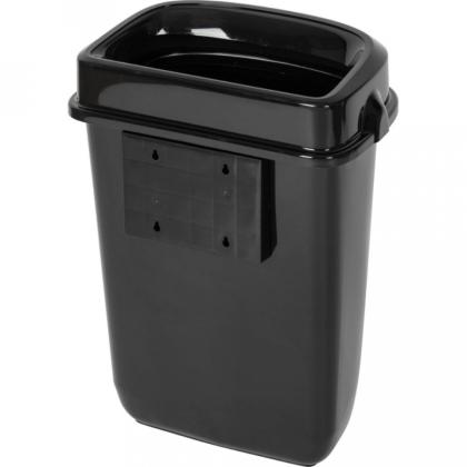 Корзина Luscan Prof Etalon для мусора 32л, с крышкой, цв. черный