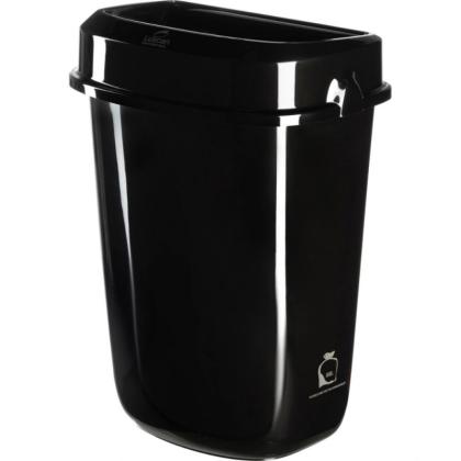 Корзина Luscan Prof Etalon для мусора 32л, с крышкой, цв. черный