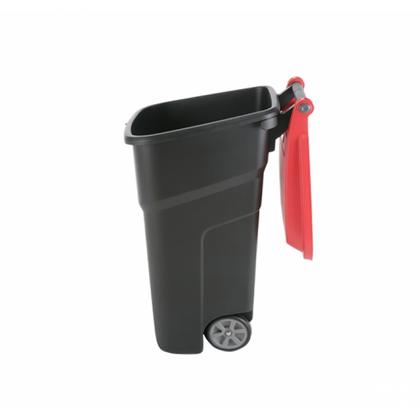 Контейнер пластиковый для мусора VILEDA Атлас, на колесах, 100л, цв. черный