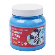 Гуашь "Цветик" голубая, 220 мл., банка