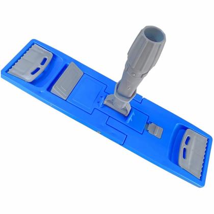 Держатель для мопов с зажимами, 40см, цв.синий/серый