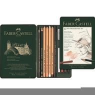 Набор "PITT Monochrome" и "Pastel" 12 предметов в металлическом футляре