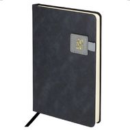 Ежедневник датир. А5 213*138 мм, 336 стр., лин. "Accent" тверд. обл. кожзам, серый 2026