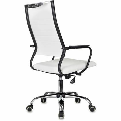 Кресло д/руководителя Бюрократ CH BALANCE SL Line экокожа, белый, крестов. хром