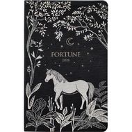 Еженедельник датир. А5 130*205 мм, 128 стр., тонир., лин.  "Fortune" мягк. обл. кожзам., черный 2026