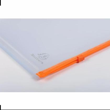 Папка конверт на молнии А4 "Exactive" с перфор., прозрачный