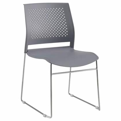 Стул д/посетителей EVERPROF Neo пластик, серый