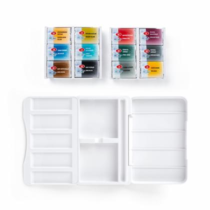 Краски акварельные "Белые ночи Русские сказки" набор 12 цв., кюветы