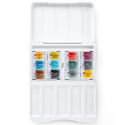 Краски акварельные "Белые ночи Русские сказки" набор 12 цв., кюветы