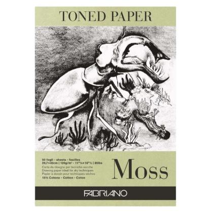Блок бумаги для рисования "Fabriano. Moss" 29,7*42 см, 120 г/м2, 50 л.