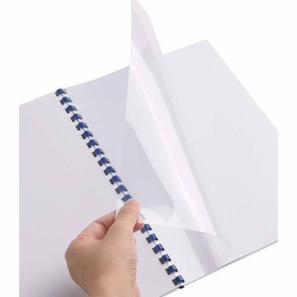 обложка (перф.) пласт. прозр.0,20 мм дымч. (100шт.)