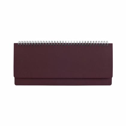 Еженедельник датир., наст. 305*130 мм, 128 стр., лин. "Velvet" тверд. обл. кожзам., на пружине, черный 2026