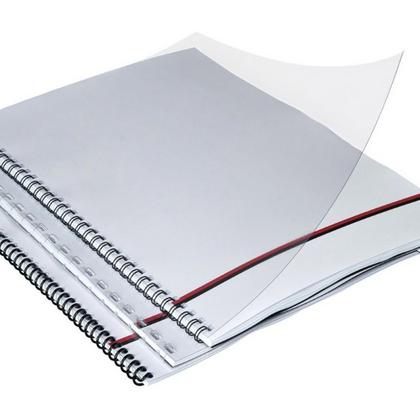 обложка (перф.) пласт. прозр.0,20 мм красный (100шт.)