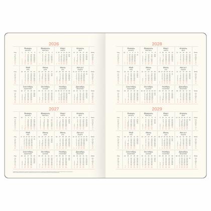 Ежедневник датир. А5 145*205 мм, 352 стр., тонир., лин. "Python. Graphite" тверд. обл. кожзам., графит, срез цветной 2026