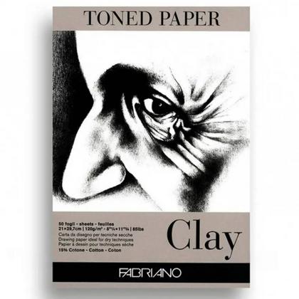 Блок бумаги для рисования "Fabriano. Clay" 21*29,7 см, 120 г/м2, 50 л.