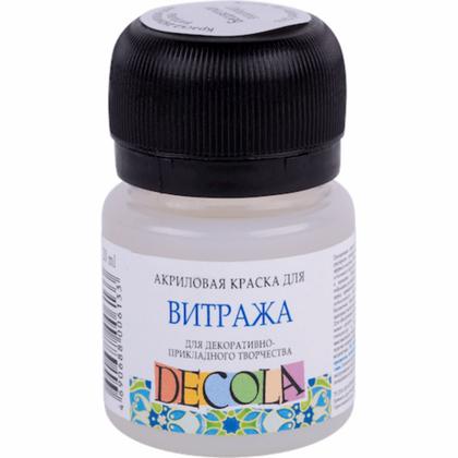 Краска акриловая для витража "Декола" 517 синяя темная, 20 мл., банка