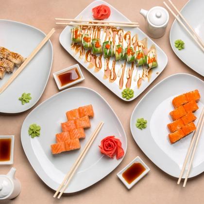 Палочки для еды 20 см в индивид. ПП-упаковке, бамбук, 100 шт/упак