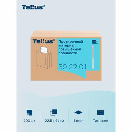 Протирочный материал нетканый Tellus повышенной прочности, 1-сл., 100 листов, WM5