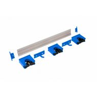 Держатель для инвентаря настенный на 5 позиций, синий