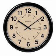 Часы настенные круглые "21200281" пласт., черный
