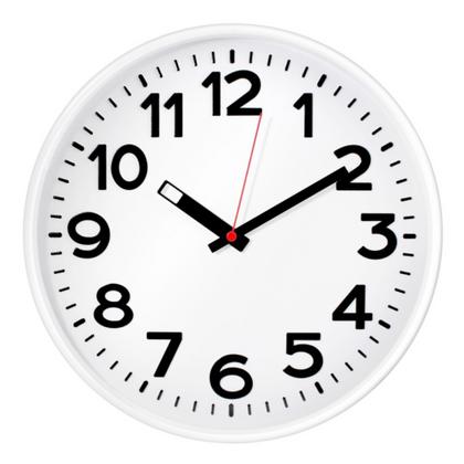Часы настенные круглые "78771783" пласт., белый
