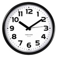 Часы настенные круглые "91900945" пласт., черный