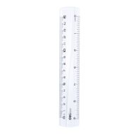 Линейка 15 см "Deli EG00112" пласт., прозрачный
