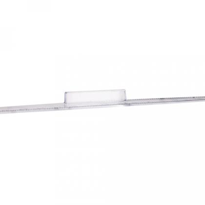 Линейка 20 см "Deli EG01612" с держ., пласт., прозрачный