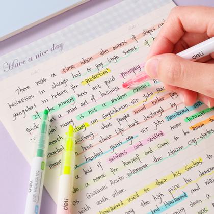 Набор маркеров текстовых "Double ended" 4 шт., ассорти, 8 цветов