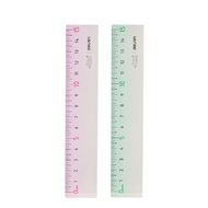 Линейка 15 см "Deli VC157" пласт., прозрачный, ассорти