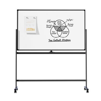 Доска 150*90 см, полимер, белый, поворотно-мобильн., в алюм. профиле, 50106