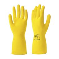 Перчатки латексные с х/б покрытием HQ Profiline р-р L желтый