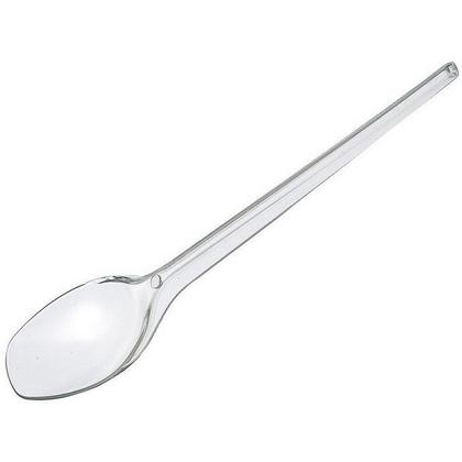 Пластиковая ложка чайная одноразовая 12,2 см, 100 шт./упак., премиум прозрачная