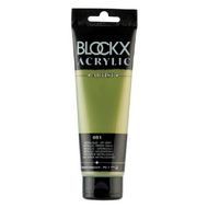 Краски акриловые "Blockx" 051 зеленое золото металлик, 120 мл., туба
