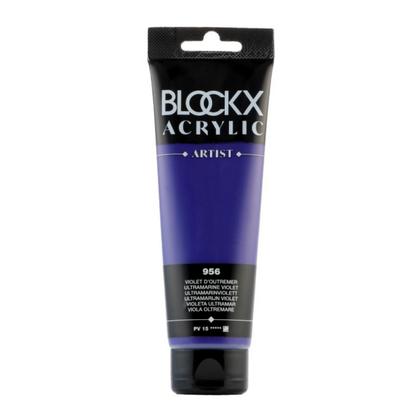 Краски акриловые "Blockx" 956 ультрамарин фиолетовый, 120 мл., туба