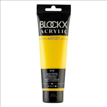 Краски акриловые "Blockx" 717 основной желтый, 120 мл., туба