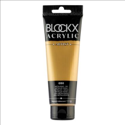 Краски акриловые "Blockx" 050 золото металлик, 120 мл., туба